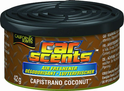 California Scents Air Freshener Can Console/Dashboard Car Scents Capistrano Coconut 42gr