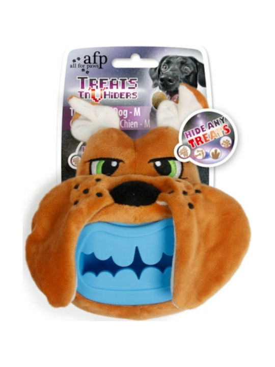 All For Paws Treat Hider Dog Λούτρινο Παιχνίδι Σκύλου με Ήχο Medium 18εκ. Καφέ 1τμχ
