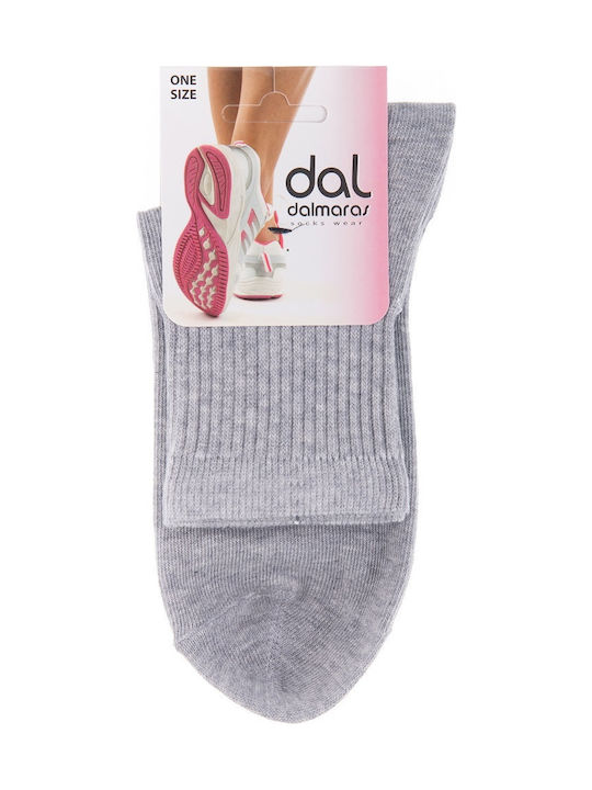 Dal 948 Damen Einfarbige Socken Gray 1Pack