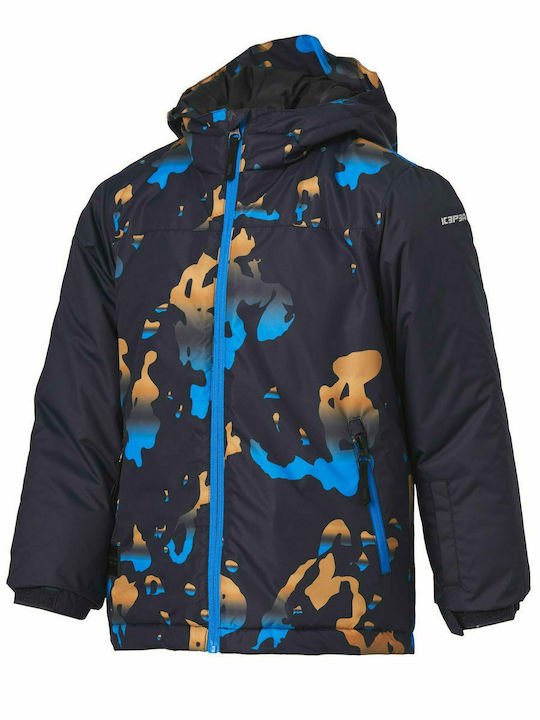 Leary Waterproof Kids Sports Short Coat with Hood Blue