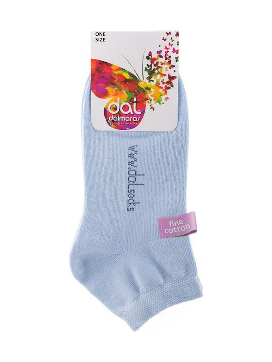 Dal 904L Damen Einfarbige Socken Hellblau 1Pack