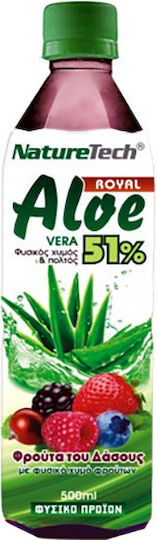 NatureTech Băutură din Fructe Suc Fructe ale pădurii / Aloe Vera Fără zahăr 500ml 1buc