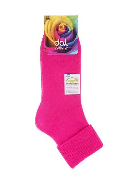 Dal 200 Women's Solid Color Socks Fuchsia