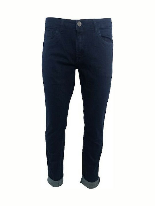 Herren Jeanshosen Elastisch Regular Fit Marineblau