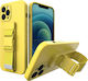 Hurtel Rope Back Cover Silicone 1mm Yellow (iPh...