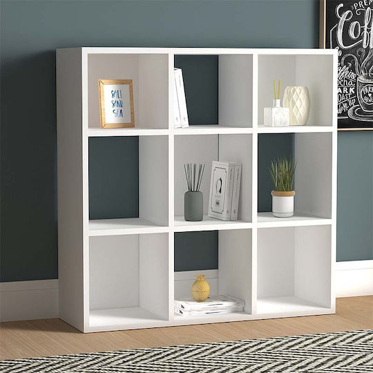 Етажерка Cube Бяла 90x30x90см