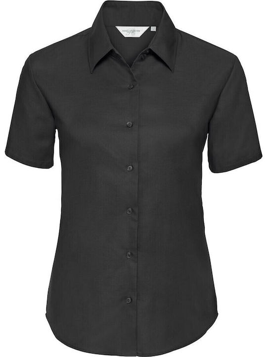 Russell Europe Γυναικείο Διαφημιστικό T-shirt Κοντομάνικο σε Μαύρο Χρώμα