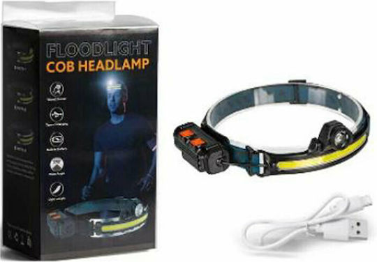 Factory Rechargeable Headlamp LED with Maximum Brightness 350lm W679 Black