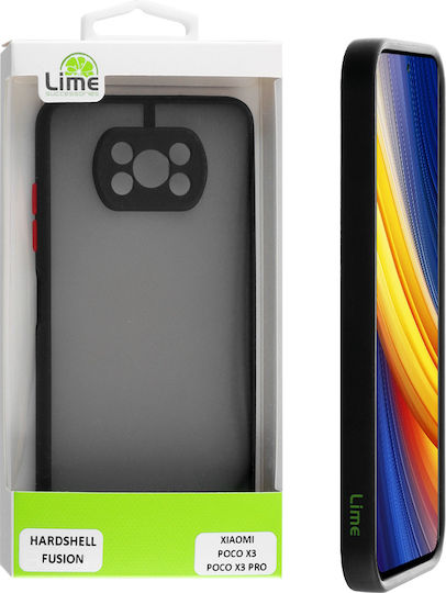 Lime Hardshell Camera Guard Задна корица Пластмаса / Силикон Galaxy A14 / A14 5G ( Poco X3 NFC / X3 Pro)