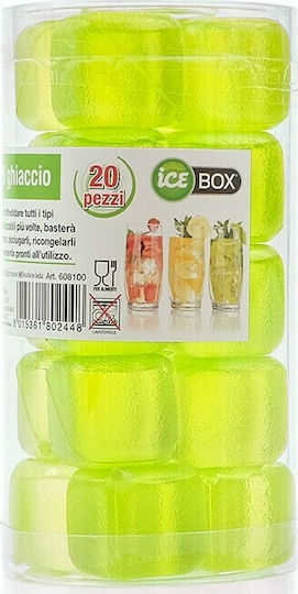 Frostbar Διακοσμητικά Παγάκια Πλαστικά με Ποτήρια 20τμχ