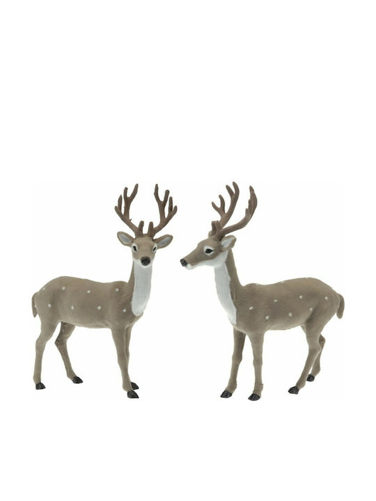 Zaros Christmas Plush Figure Deer Height 39cm 2pcs (Μiscellaneous Designs)
