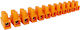 Zext Κλέμα Θερμοπλαστική 16mm 60Α 135 x 21,3mm Θέσεις 12 Πορτοκαλί (ZEA05LZ12160)