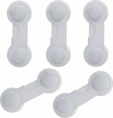 Cabinet & Drawer Protectors with Sticker made of Plastic in White Color 5pcs