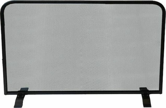 Home & Camp HCFT2120 Μεταλλικό Προστατευτικό Τζακιού 80x57cm Μαύρο