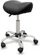 ICosmetics Wheeled Stool with Height 64cm Black