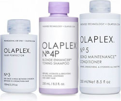 Olaplex Unisex Hair Care Set Blonde Enhancer At Home Kit with Shampoo 3x600ml