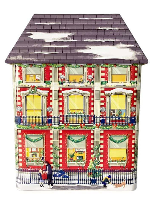 JK Home Decoration Φωτιζόμενη Χριστουγεννιάτικη Μεταλλική Φιγούρα Κουτί Ύψους 26εκ. με Μουσική