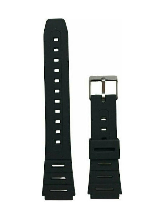 Hirsch Digital Gummi-Armband Schwarz 20mm