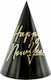 PartyDeco Happy New Year Black Gold