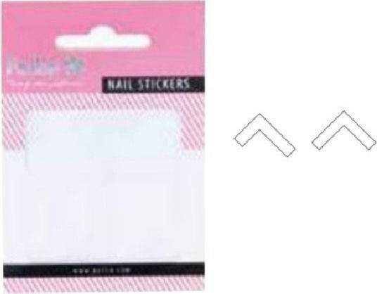 Eurostil Stickers with Design,art stickers for Nails in White Color