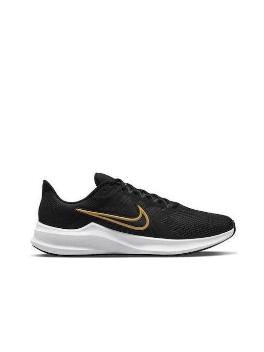 Nike Downshifter 11 Ανδρικά Αθλητικά Παπούτσια Running Black / White / Metallic Gold