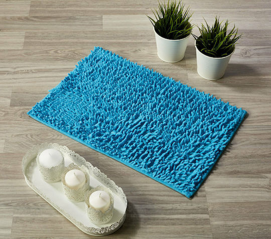 Whitegg Badematte Synthetisch,Polyester/Cotton/Leather Rechteckig Pat27 6 Turquoise 40x60cm