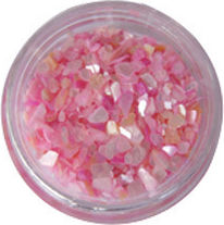 AGC Όστρακα Glitzersteine für Nägel in Rosa Farbe