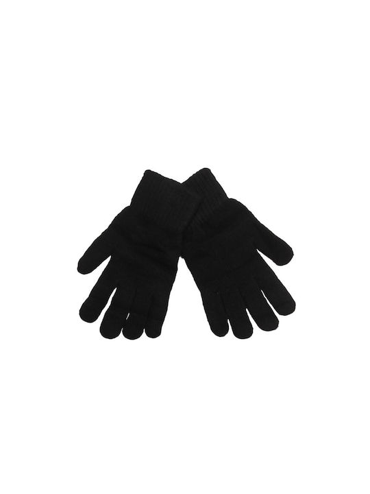 Pair of Men's Woolen Gloves One-size Black