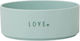 Design Letters Love Müslischüssel Rund Kunststoff Green mit Durchmesser 11cm