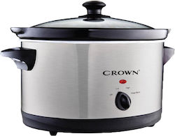 Crown Πολυμάγειρας 265W με Χωρητικότητα 6lt Ασημί