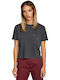 Damen Sportlich T-Shirt Gray