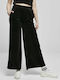 Sweatpants Wide Velvet Black