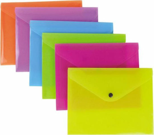Orna Folder Transparent with Button for Paper A5 Orna (Μiscellaneous colours)