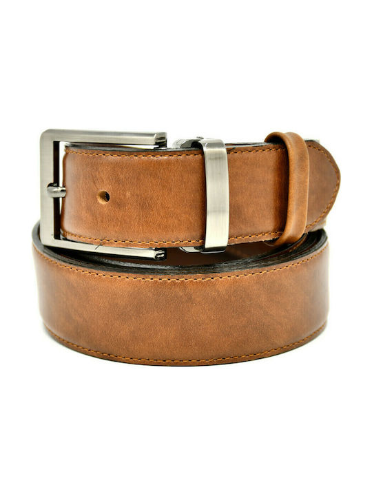 Borsche Men's Leather Belt Brown