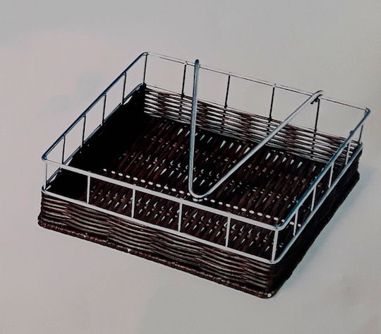 Karvounis Metallic Napkin Holder Black B3011