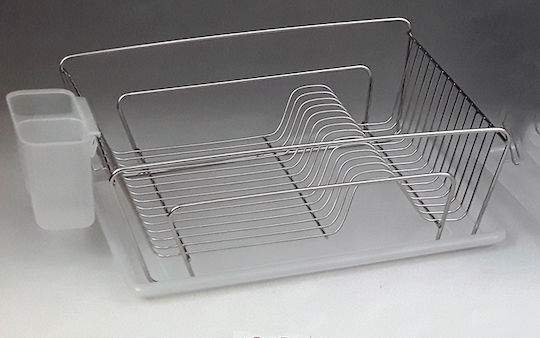 Karvounis Отцедник За Мивка От Inox Сребрист 42.5x34.5x13.5см