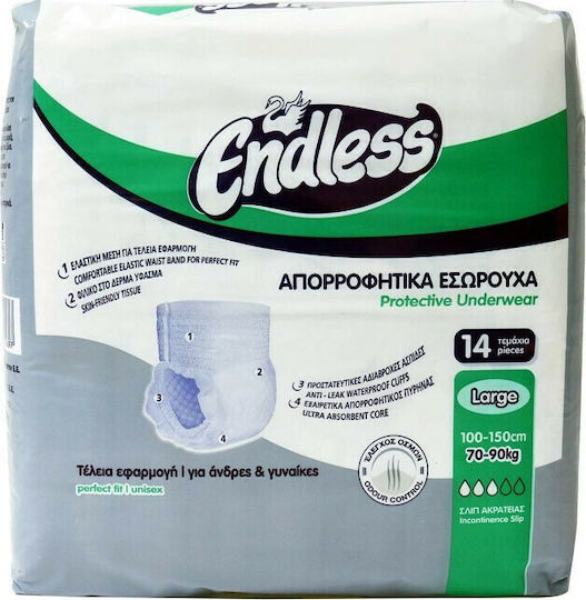 Endless Protective Εσώρουχα Ακράτειας Large 14τμχ