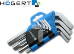 Högert Set 9 Allen Wrenches L