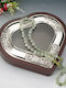 Karvounis Tabletop Heart Shaped Wedding Crown Case Silver Plated Brown 29x31.3cm