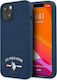 U.S. Polo Assn. Silicone Logo Back Cover Silicone Navy Blue (iPhone 13 mini)