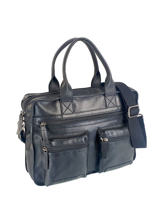 Leather Briefcase DAKAR dkc2004 Black