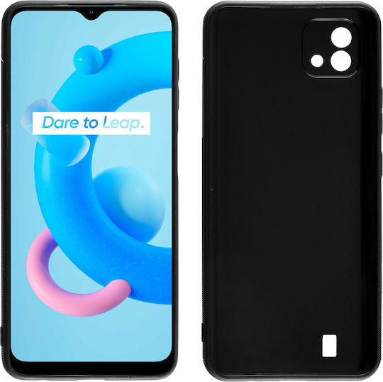 Volte-Tel Carbon Camera Protective Back Cover Σιλικόνης Μαύρο (Realme C11 2021)