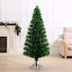 Christmas Green Tree with Metallic Base and Optical Fibers Lighting H150pcs