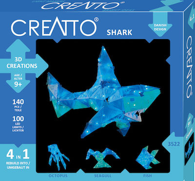 Kosmos Plastic Construction Toy Creatto Shark 4 in 1 Kid 9++ years