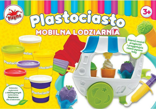 Plasticine Mobile Ice Cream Parlor Game Set for 3+ Years, 6 Can
