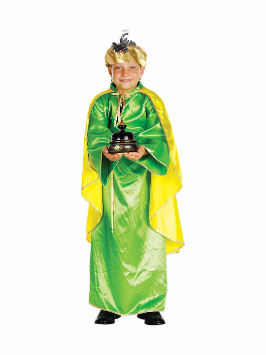 Kids Christmas Costume Wizard Wizard Green