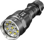 NiteCore Rechargeable Flashlight LED Waterproof IP68 with Maximum Brightness 9800lm TM9K TAC