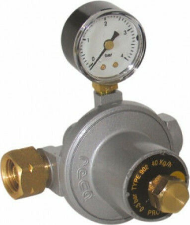 Reca Gasdruckregler Niederdruck mit Manometer