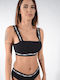 Women's Sports Bra with Removable Padding Black