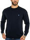 Darius 1855 Herren Langarm-Pullover Marineblau